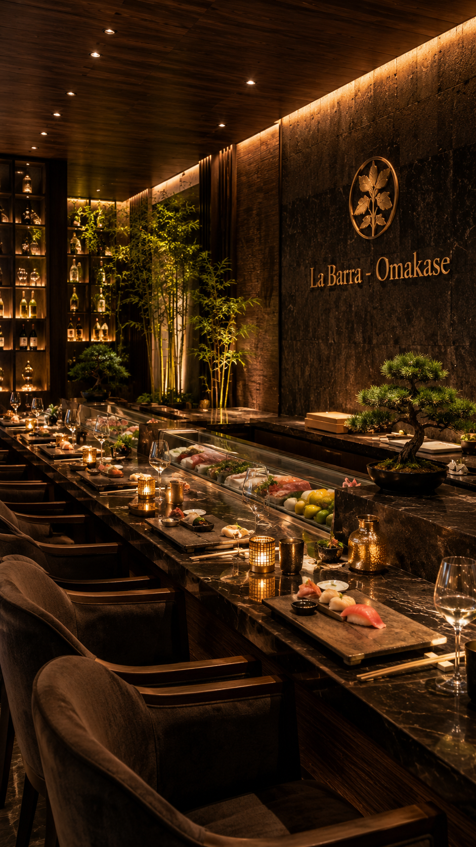 La Barra Omakase — experiencia de sushi frente al chef